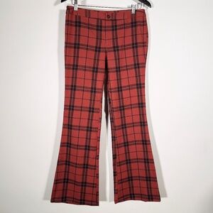 Forever 21 - Red & Black Plaid Flare Pants NWT Size M